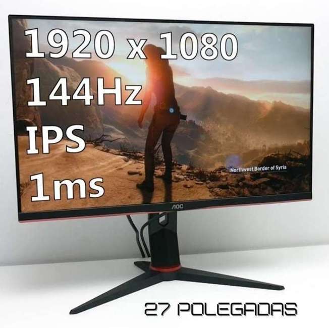 Aoc Hero 27" - Monitor Gamer, 144hz Ips 1ms G-sync Compatible 27g2, Preto Aoc Hero 27" - Monitor Gamer, 144hz Ips 1ms G-sync Compatible 27g2, Preto