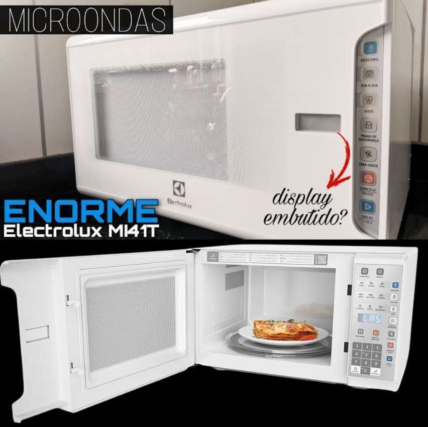 Micro-ondas Electrolux 31l Branco Com Painel Integrado E Display Econômico (mi41t) Micro-ondas Electrolux 31l Branco Com Painel Integrado E Display Econômico (mi41t)