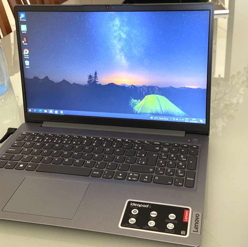 Notebook Lenovo AMD Ryzen 5-5500U 8GB 256GB SSD Tela Full HD 15.6” Linux Ideapad 3 82MFS00100 Notebook Lenovo AMD Ryzen 5-5500U 8GB 256GB SSD Tela Full HD 15.6” Linux Ideapad 3 82MFS00100