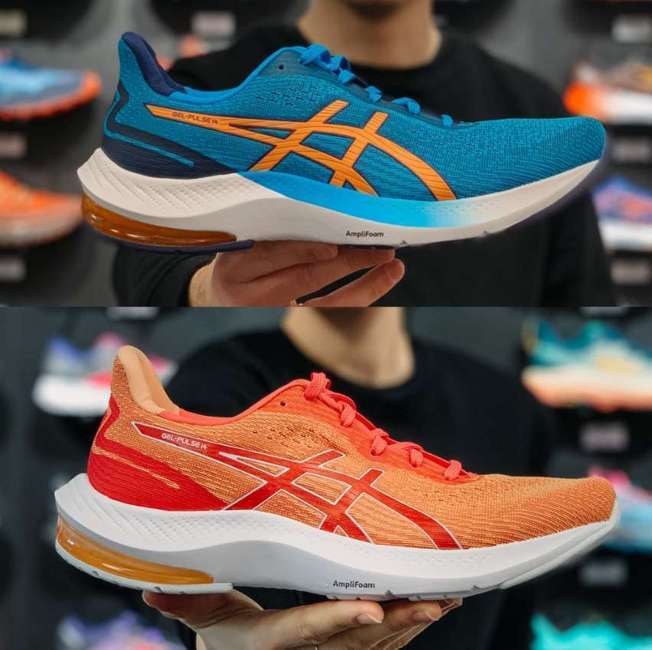 Tênis Asics Gel Pulse 14 Masculino - Azul+Laranja Tênis Asics Gel Pulse 14 Masculino - Azul+Laranja
