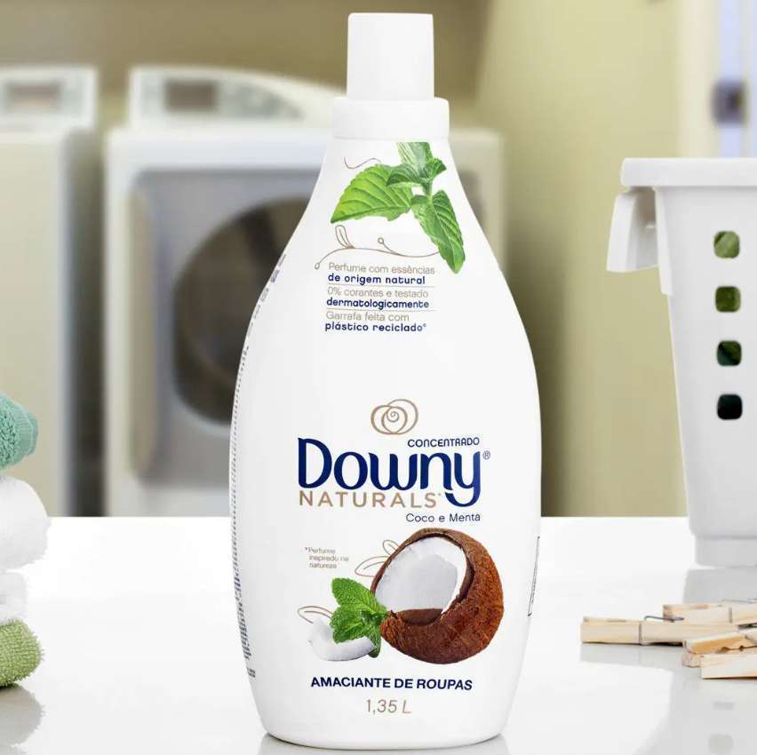 Kit Amaciante Downy Naturals Coco e Menta - Concentrado 1,35L 3 Unidades Kit Amaciante Downy Naturals Coco e Menta - Concentrado 1,35L 3 Unidades