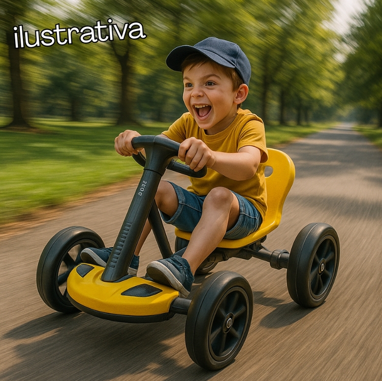 Carro Elétrico Infantil Conect Kart Suporta 70kg (amarelo) Carro Elétrico Infantil Conect Kart Suporta 70kg (amarelo)