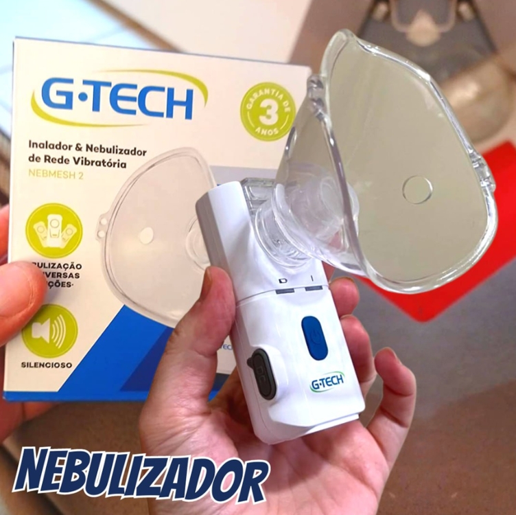 G-Tech Nebulizador de Rede Vibratória NEBMESH2, Branca G-Tech Nebulizador de Rede Vibratória NEBMESH2, Branca