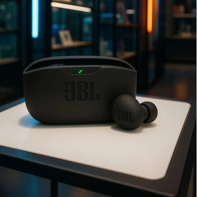 Fone De Ouvido Bluetooth Sem Fio Wave Buds 2 JBL JBLWBUDS2BLK Preto Fone De Ouvido Bluetooth Sem Fio Wave Buds 2 JBL JBLWBUDS2BLK Preto