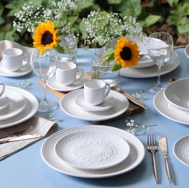 Aparelho de Jantar 42 Peças Agra Branco Porto Brasil Aparelho de Jantar 42 Peças Agra Branco Porto Brasil