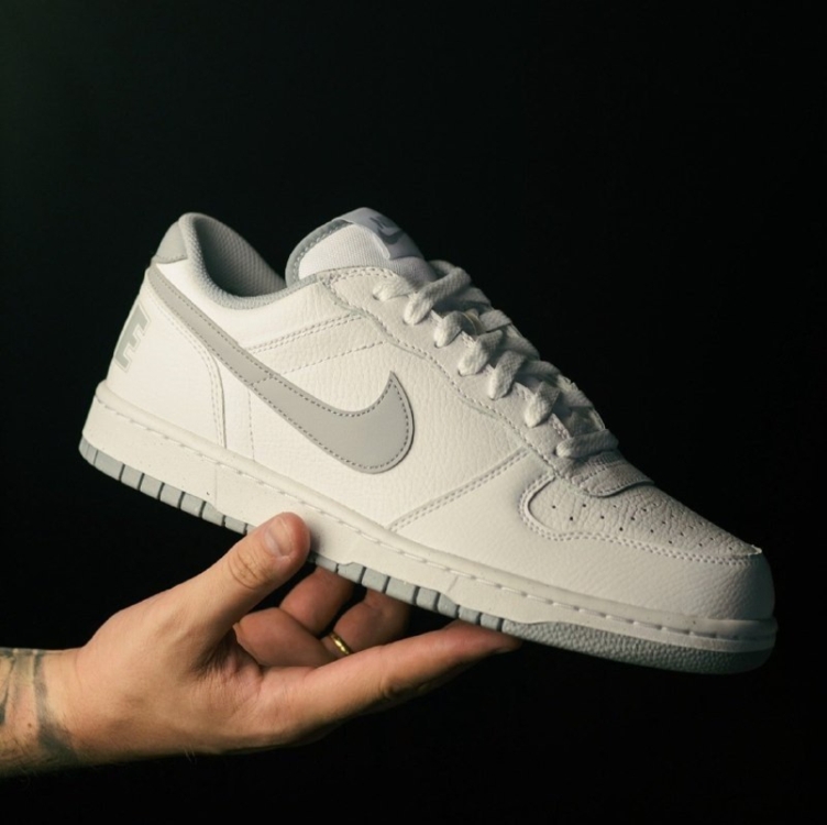 Tênis Nike Big Low Masculino - Branco+Cinza Tênis Nike Big Low Masculino - Branco+Cinza
