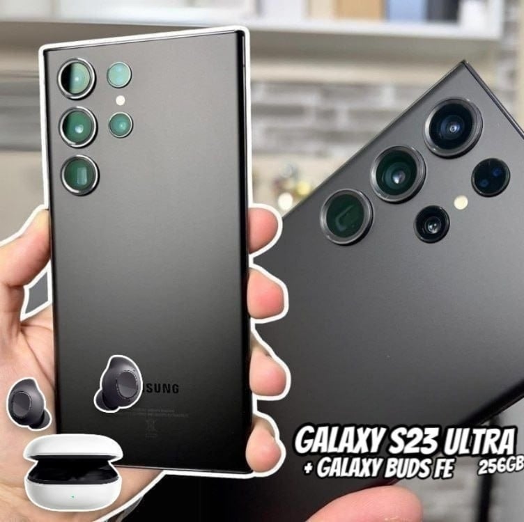 Smartphone Samsung Galaxy S23 Ultra 256gb - Preto 5g 12gb Ram + Galaxy Buds Fe Sem Fio Grafite Smartphone Samsung Galaxy S23 Ultra 256gb - Preto 5g 12gb Ram + Galaxy Buds Fe Sem Fio Grafite