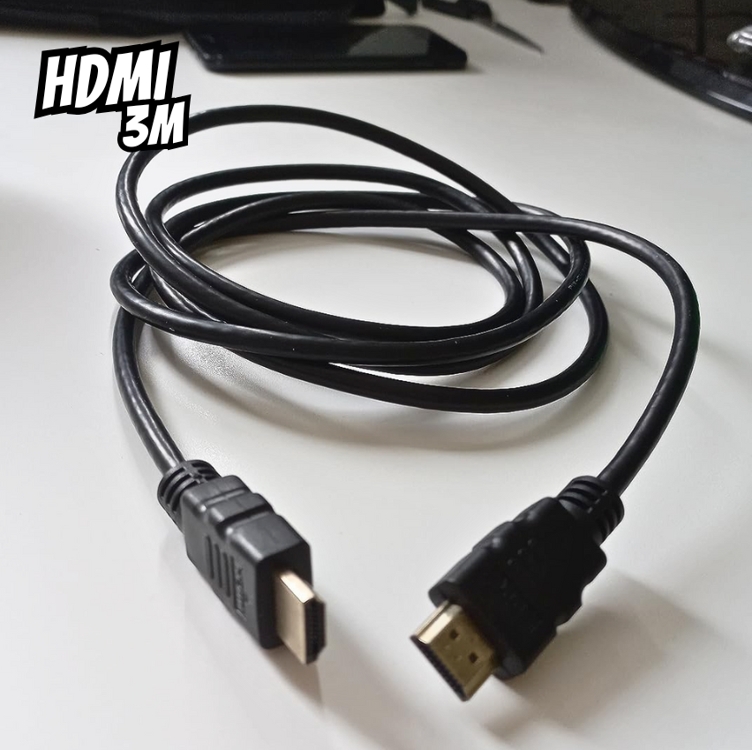 PIX Cabo Hdmi 2.0 4K Hdr 19P 3M Gold, Preto PIX Cabo Hdmi 2.0 4K Hdr 19P 3M Gold, Preto