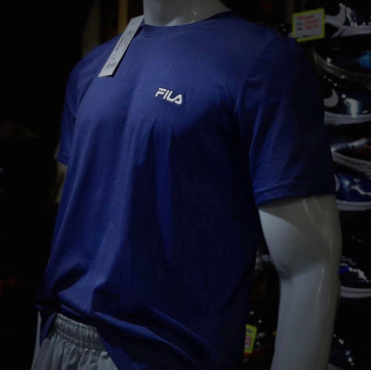 Camiseta Fila Basic Sports II Masculina - Marinho+Prata Camiseta Fila Basic Sports II Masculina - Marinho+Prata