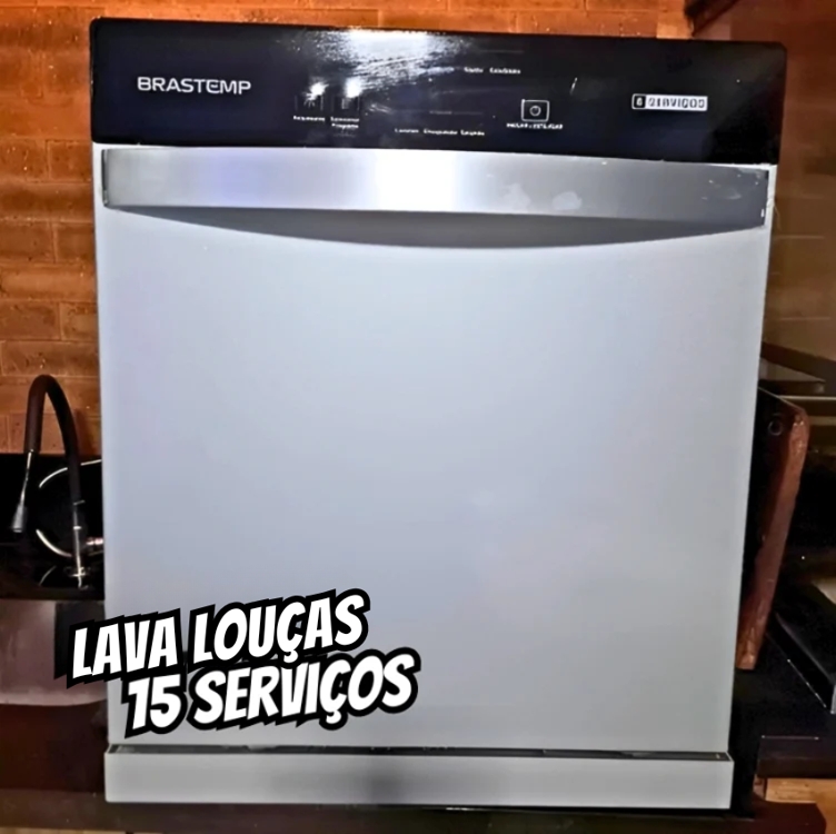 Lava-louças Brastemp de Embutir 15 Serviços BLF61AB Branca - 220V Lava-louças Brastemp de Embutir 15 Serviços BLF61AB Branca - 220V