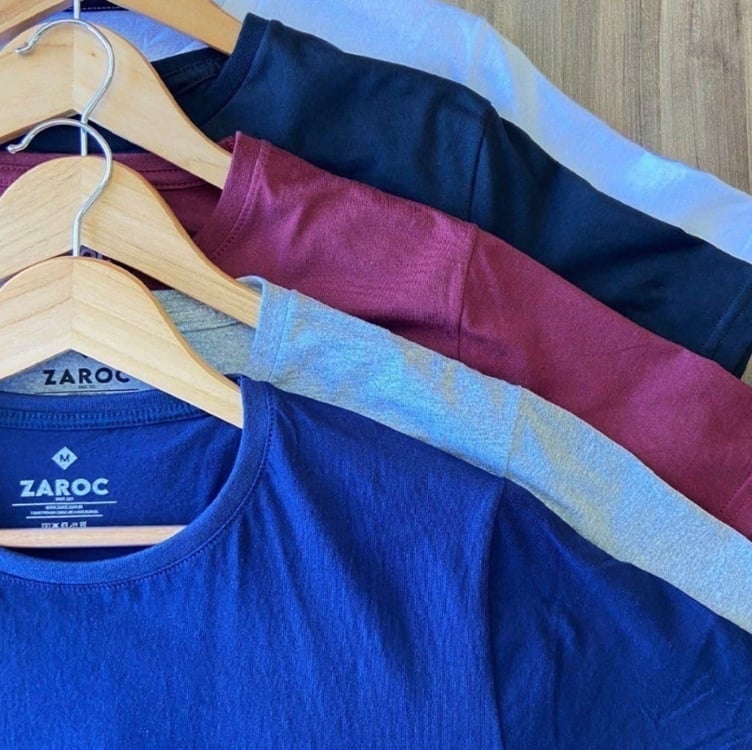 Kit 6 Camiseta Masculina Algodão Confort By Zaroc Kit 6 Camiseta Masculina Algodão Confort By Zaroc
