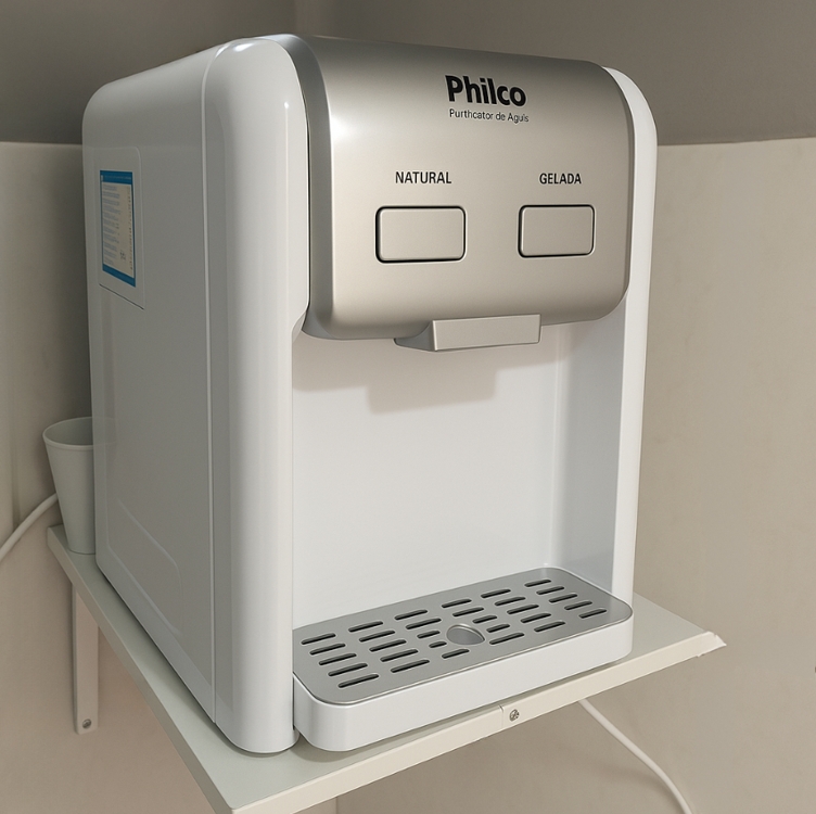 Purificador De Água Philco Bivolt Branco/Cinza Ppu11b 127/220V Purificador De Água Philco Bivolt Branco/Cinza Ppu11b 127/220V
