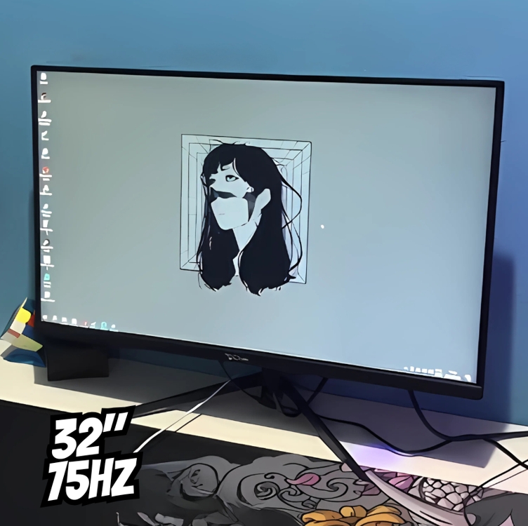 Monitor Duex DX320Z 32" FHD LED, 75hz, WideScreen, Display Port e HDMI, Preto - DX320Z75HZ Monitor Duex DX320Z 32" FHD LED, 75hz, WideScreen, Display Port e HDMI, Preto - DX320Z75HZ