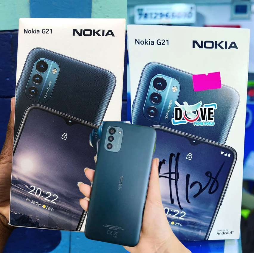 Smartphone Nokia G21 128GB Câmera Tripla 50mp + Selfie Tela 6,5 4gb Octa Core Dual Chip Azul Bivolt Nk083 Smartphone Nokia G21 128GB Câmera Tripla 50mp + Selfie Tela 6,5 4gb Octa Core Dual Chip Azul Bivolt Nk083