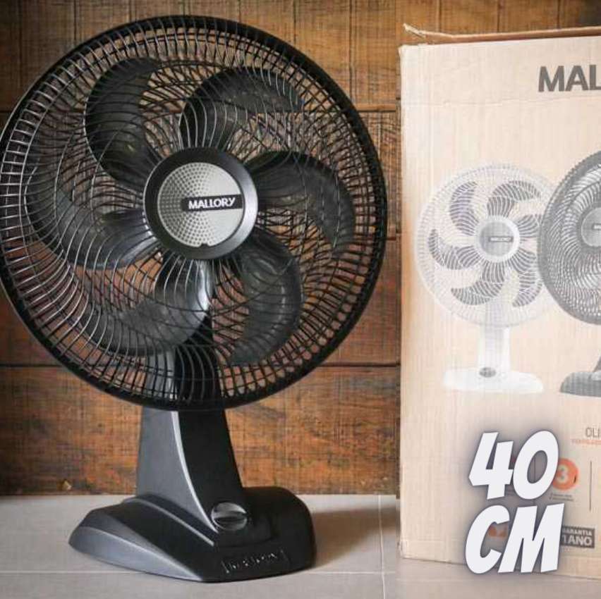 (AME R$ 79) Ventilador de mesa 40cm Mallory Olimpo TS preto - 220v (AME R$ 79) Ventilador de mesa 40cm Mallory Olimpo TS preto - 220v
