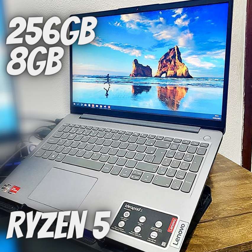 Notebook Lenovo Ultrafino Ideapad 3 Amd Ryzen 5 8gb 256gb Ssd W11 15.6" Cinza Notebook Lenovo Ultrafino Ideapad 3 Amd Ryzen 5 8gb 256gb Ssd W11 15.6" Cinza