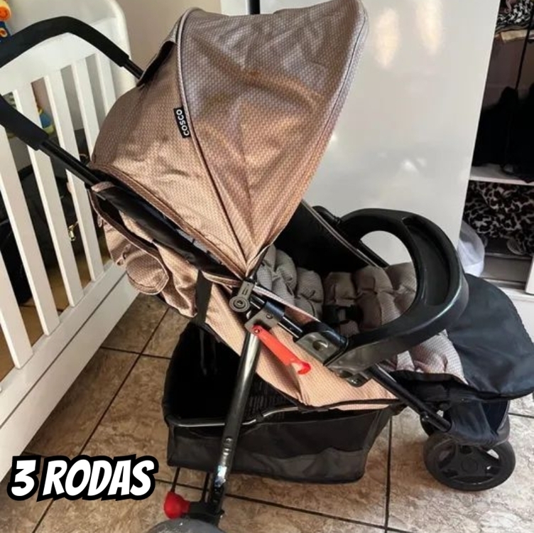 Carrinho de Bebê Cosco Kids Toffy 3 Rodas 0 a 15kg Carrinho de Bebê Cosco Kids Toffy 3 Rodas 0 a 15kg