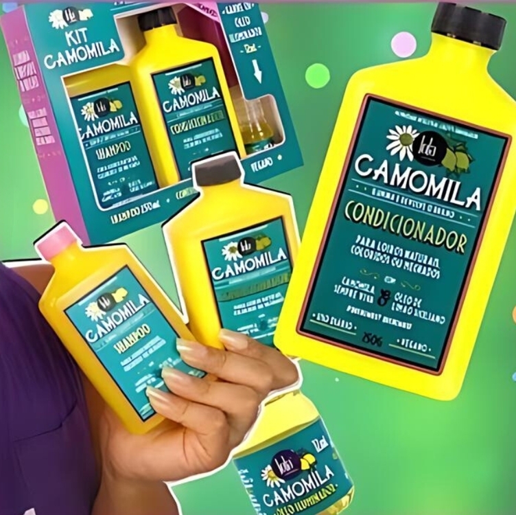 Lola Cosmetics Camomila Kit Shampoo + Condicionador + Óleo Iluminador + Máscara - Lola From Rio Lola Cosmetics Camomila Kit Shampoo + Condicionador + Óleo Iluminador + Máscara - Lola From Rio