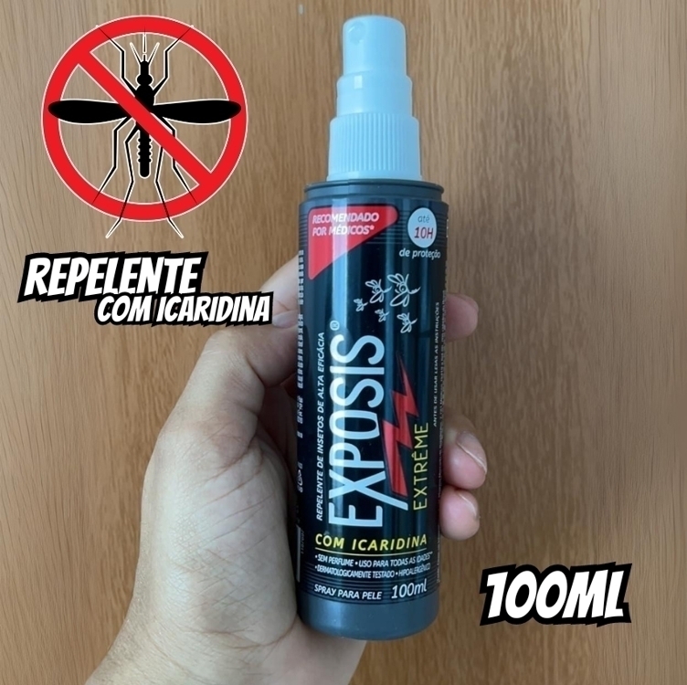 Exposis Extreme, Repelente de Mosquitos com Icaridina, Spray, Alta eficácia, Até 10h de Proteção, A Partir dos 6 Meses, Hipoalergênico e sem perfume, Testado dermatologicamente, 100ml Exposis Extreme, Repelente de Mosquitos com Icaridina, Spray, Alta eficácia, Até 10h de Proteção, A Partir dos 6 Meses, Hipoalergênico e sem perfume, Testado dermatologicamente, 100ml