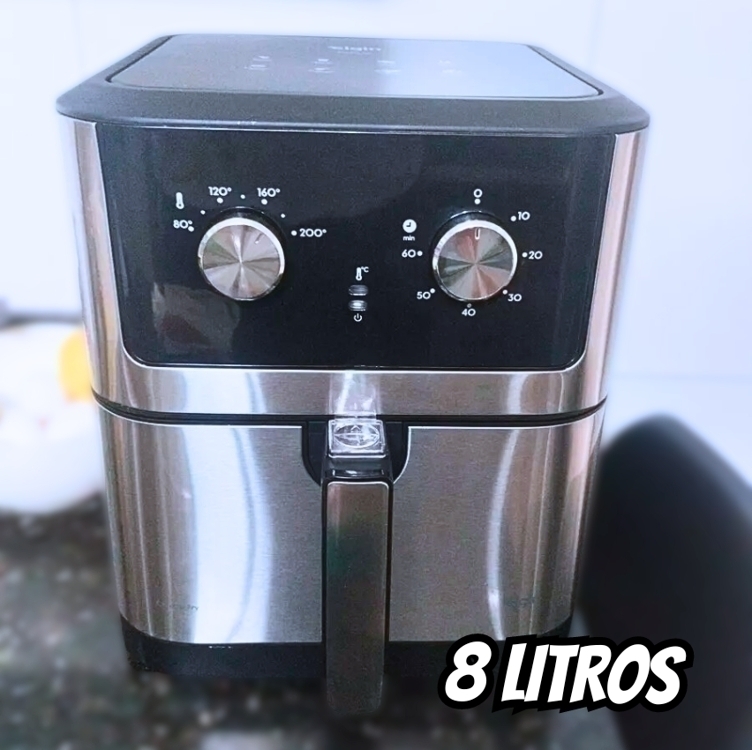 Fritadeira Elétrica Air Fryer Elgin Chrome Fry 8L1900W Fritadeira Elétrica Air Fryer Elgin Chrome Fry 8L1900W
