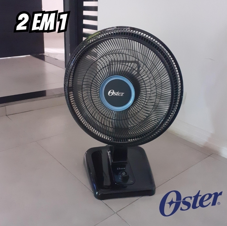 Ventilador Oster Super Breeze 2 Em 1, 220v, Preto, 126w, Ovtr480 Ventilador Oster Super Breeze 2 Em 1, 220v, Preto, 126w, Ovtr480