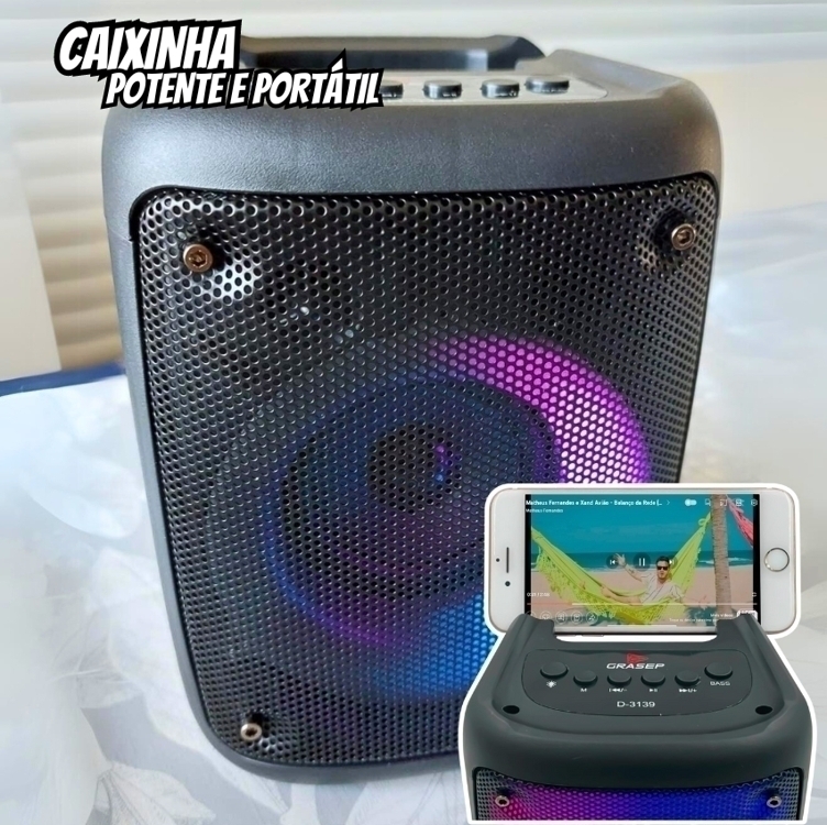 Caixinha Caixa De Som Com Bluetooth Amplificada Potente E Portátil E Entradas Para Usb Microfone Micro Sd Aux Graves Excelentes Caixinha Caixa De Som Com Bluetooth Amplificada Potente E Portátil E Entradas Para Usb Microfone Micro Sd Aux Graves Excelentes