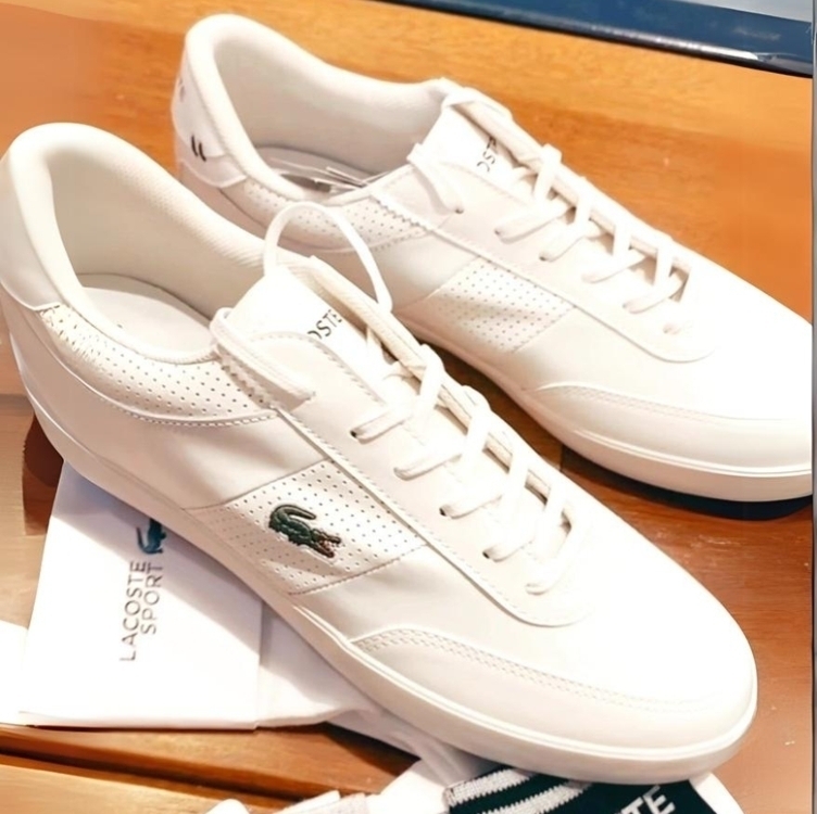 Tênis Lacoste Logo Branco Tênis Lacoste Logo Branco