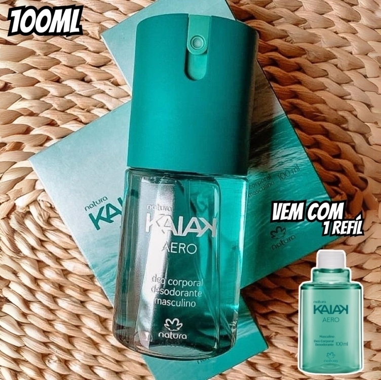 Kit Desodorante Corporal Kaiak Aero Masculino com Refil Kit Desodorante Corporal Kaiak Aero Masculino com Refil