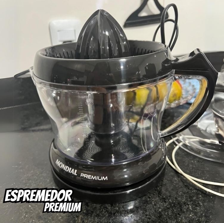Espremedor Premium, Mondial, Preto, 30W, 110V - E-02 Espremedor Premium, Mondial, Preto, 30W, 110V - E-02