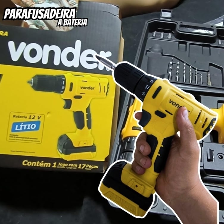Parafusadeira à Bateria 3/8'' 12v Biv Pfv 120 Vonder Parafusadeira à Bateria 3/8'' 12v Biv Pfv 120 Vonder