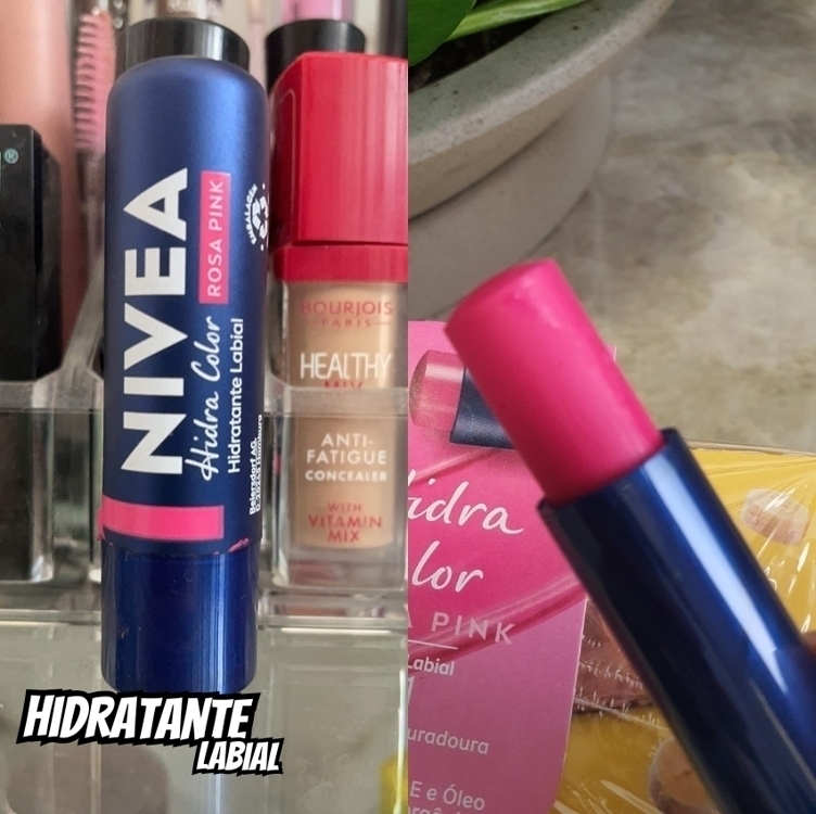 NIVEA Hidratante Labial Hidra Color 2 em 1 Rosa Pink 4,8g NIVEA Hidratante Labial Hidra Color 2 em 1 Rosa Pink 4,8g
