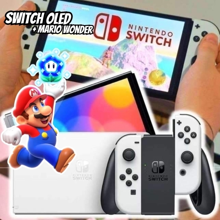 Nintendo, Console, Switch Oled + Super Mario Bros. Wonder + 12 Meses Assinatura Nintendo Switch Online Nintendo, Console, Switch Oled + Super Mario Bros. Wonder + 12 Meses Assinatura Nintendo Switch Online