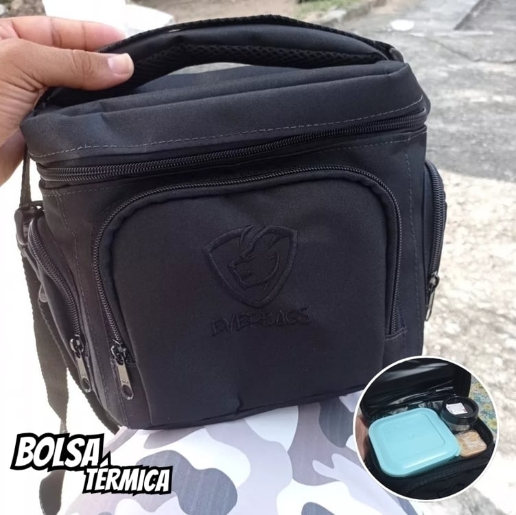 Bolsa Térmica Fitness Master Black Multiuso Porta Marmita Frasqueira Everbags Preto Bolsa Térmica Fitness Master Black Multiuso Porta Marmita Frasqueira Everbags Preto