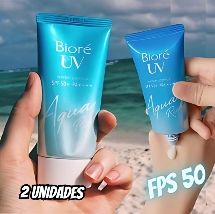 Kit Bioré Aqua Rich Watery Essence Fps 50 - Protetor Solar F Kit Bioré Aqua Rich Watery Essence Fps 50 - Protetor Solar F