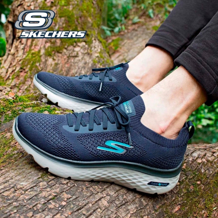Tênis Skechers Go Walk Hyper Burst Masculino - Azul Escuro Tênis Skechers Go Walk Hyper Burst Masculino - Azul Escuro