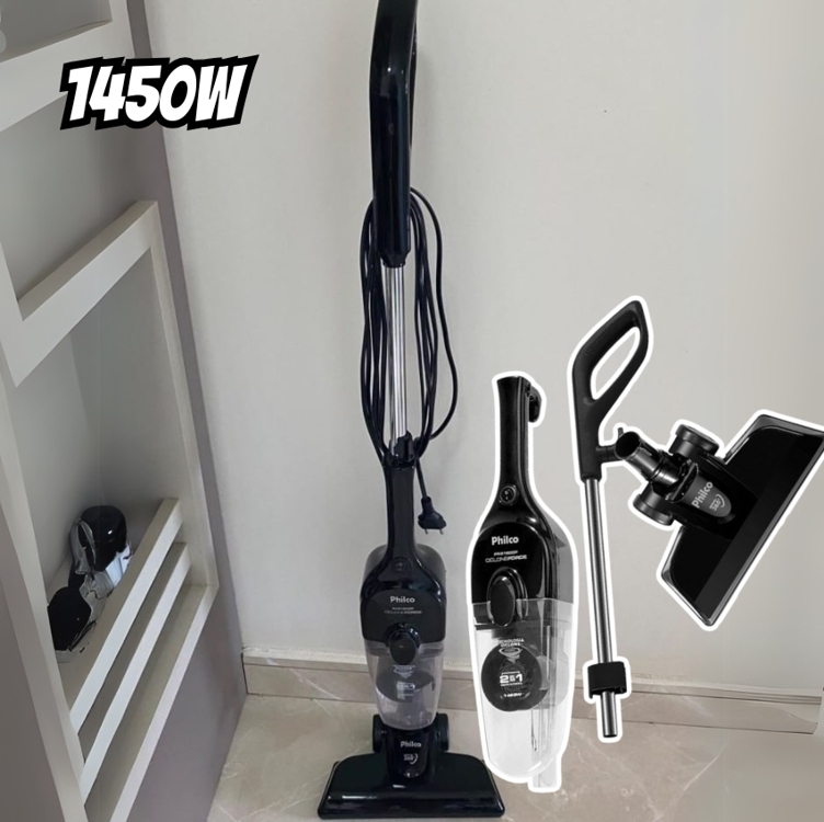 Aspirador De Pó Pas1600p 2 Em 1 1450w Preto Philco 110V Aspirador De Pó Pas1600p 2 Em 1 1450w Preto Philco 110V