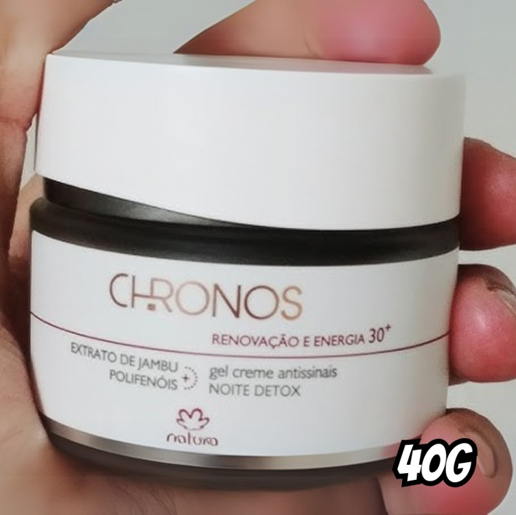 Gel Creme Antissinais 30+ Noite Renovação e Energia Chronos Gel Creme Antissinais 30+ Noite Renovação e Energia Chronos