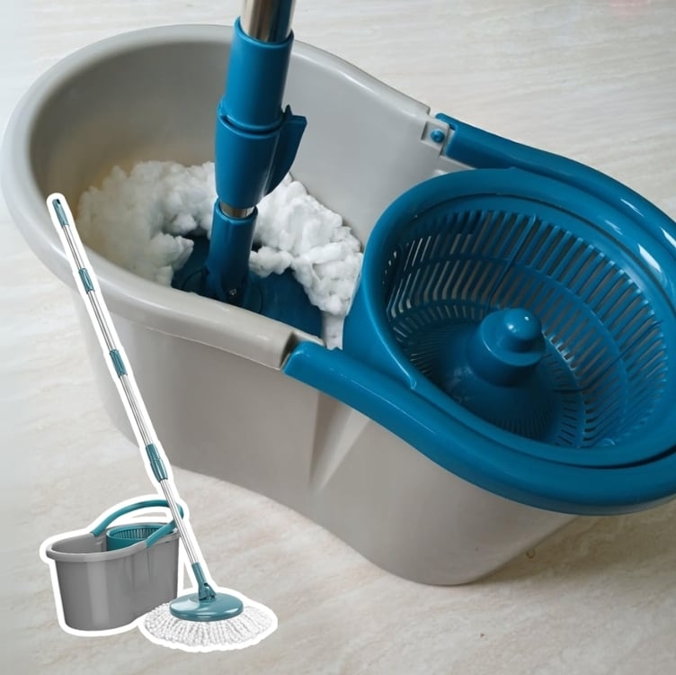 Mop Flash Limp Mop giratório fit com balde centrífuga Cinza-escuro Mop Flash Limp Mop giratório fit com balde centrífuga Cinza-escuro