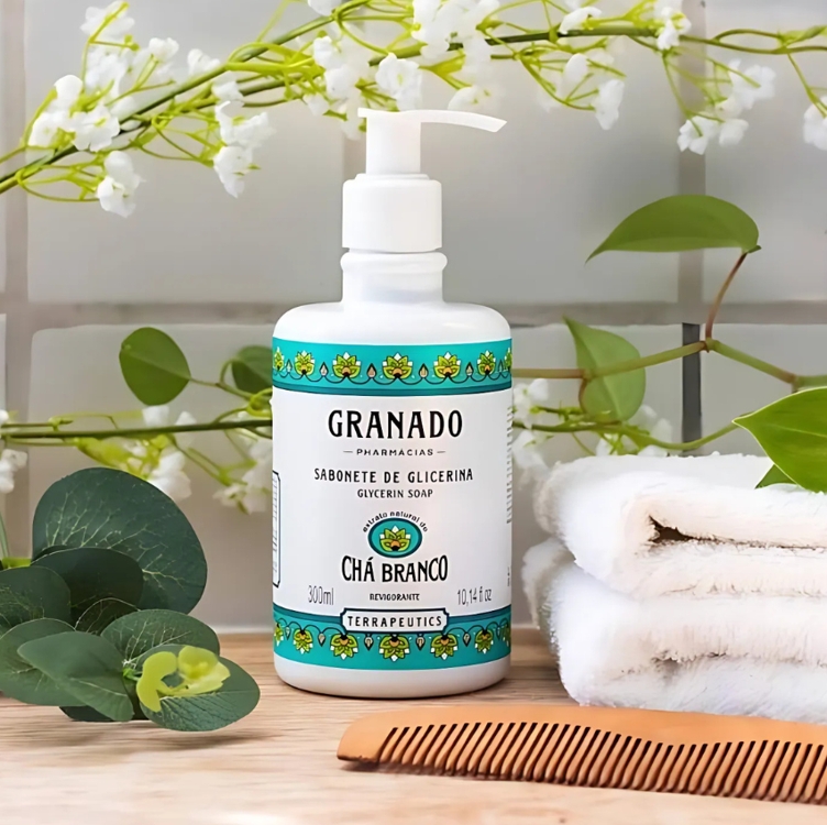 Granado - Sabonete Líquido Terrapeutics Chá Branco 300ml Granado - Sabonete Líquido Terrapeutics Chá Branco 300ml