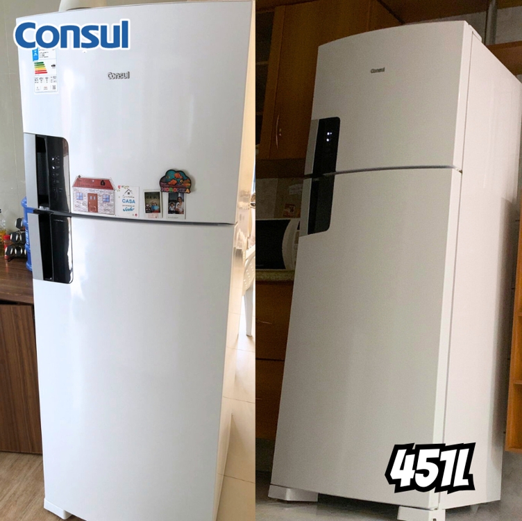 Geladeira Consul Frost Free Duplex Com Espaço Flex E Painel Eletrônico Externo 451l Branca Crm56fb Geladeira Consul Frost Free Duplex Com Espaço Flex E Painel Eletrônico Externo 451l Branca Crm56fb