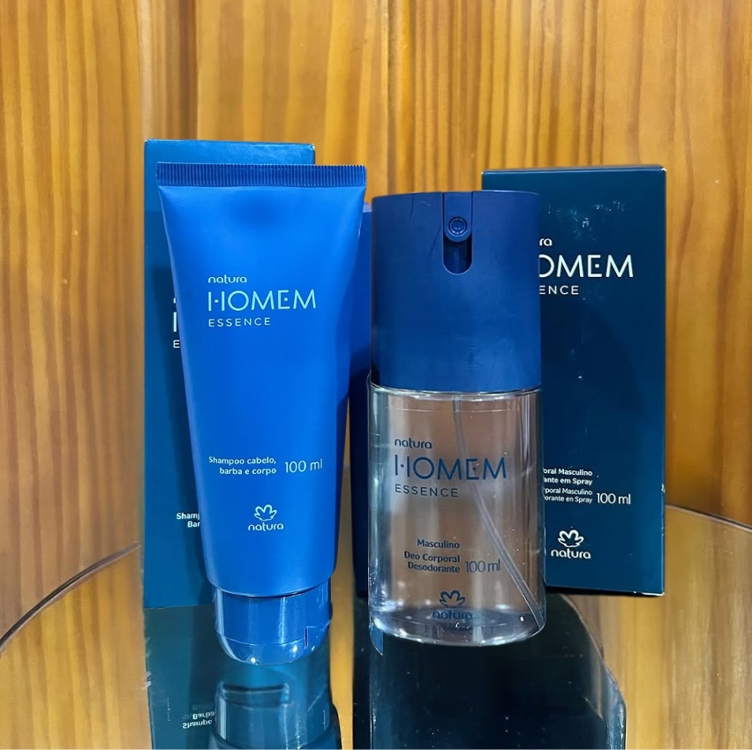 Presente Natura Homem Essence Cuidados (2 produtos) Presente Natura Homem Essence Cuidados (2 produtos)