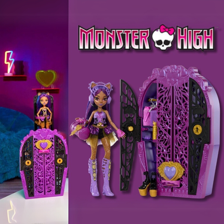 Monster High, Armário E Boneca Clawdeen Skulltimate Secrets Modas Secretas Com Mais De 19 Surpresas, Para Crianças A Partir De 4 Anos Monster High, Armário E Boneca Clawdeen Skulltimate Secrets Modas Secretas Com Mais De 19 Surpresas, Para Crianças A Partir De 4 Anos