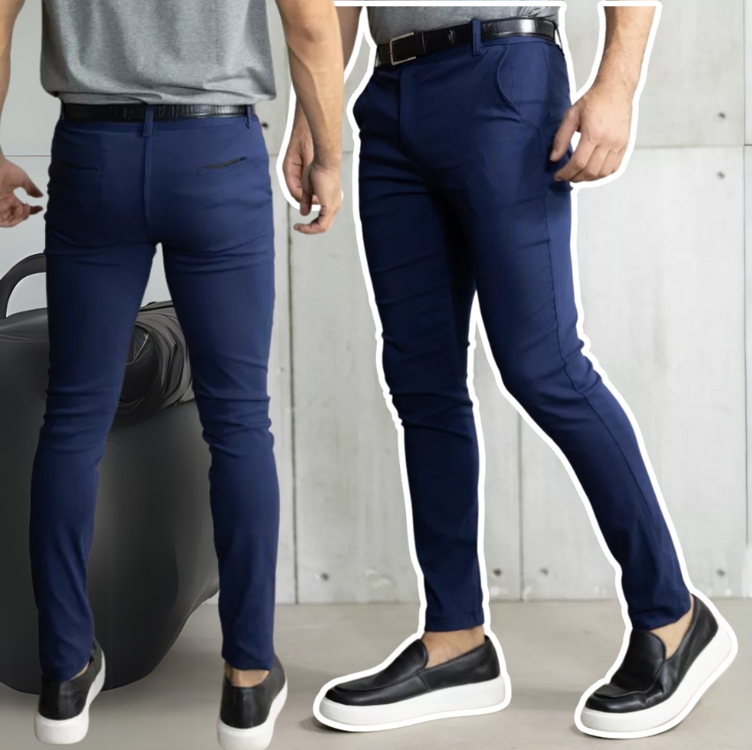 Calça Social Alfaiataria Slim Masculina Skinny Esporte Fino Calça Social Alfaiataria Slim Masculina Skinny Esporte Fino
