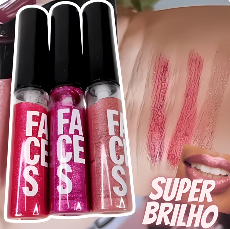 Batom Líquido Super Brilho Faces Batom Líquido Super Brilho Faces