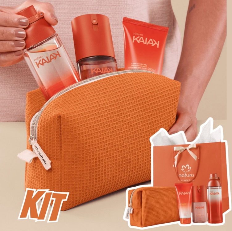 Presente Natura Kaiak Feminino com Acessório (4 produtos) Presente Natura Kaiak Feminino com Acessório (4 produtos)