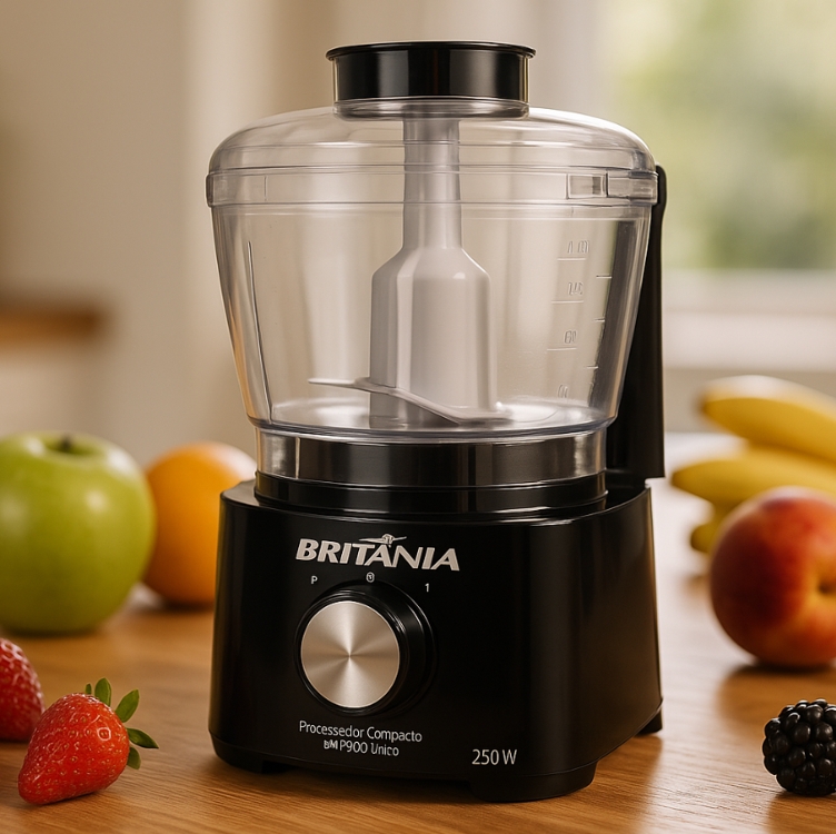 Processador Compacto Bmp900p turbo, 300w, Preto, 220V, Britânia Processador Compacto Bmp900p turbo, 300w, Preto, 220V, Britânia