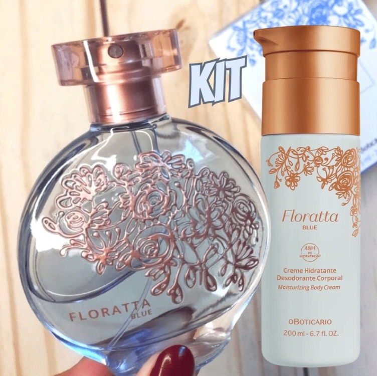 Combo Floratta Blue: Desodorante Colônia 75ml + Creme Hidratante Desodorante Corporal 200ml Combo Floratta Blue: Desodorante Colônia 75ml + Creme Hidratante Desodorante Corporal 200ml