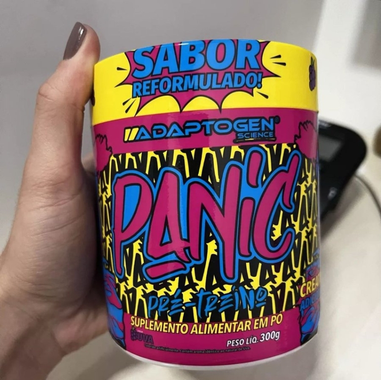 Panic Pré Treino com Creatina - Limonada - 150g - Adaptogen Panic Pré Treino com Creatina - Limonada - 150g - Adaptogen