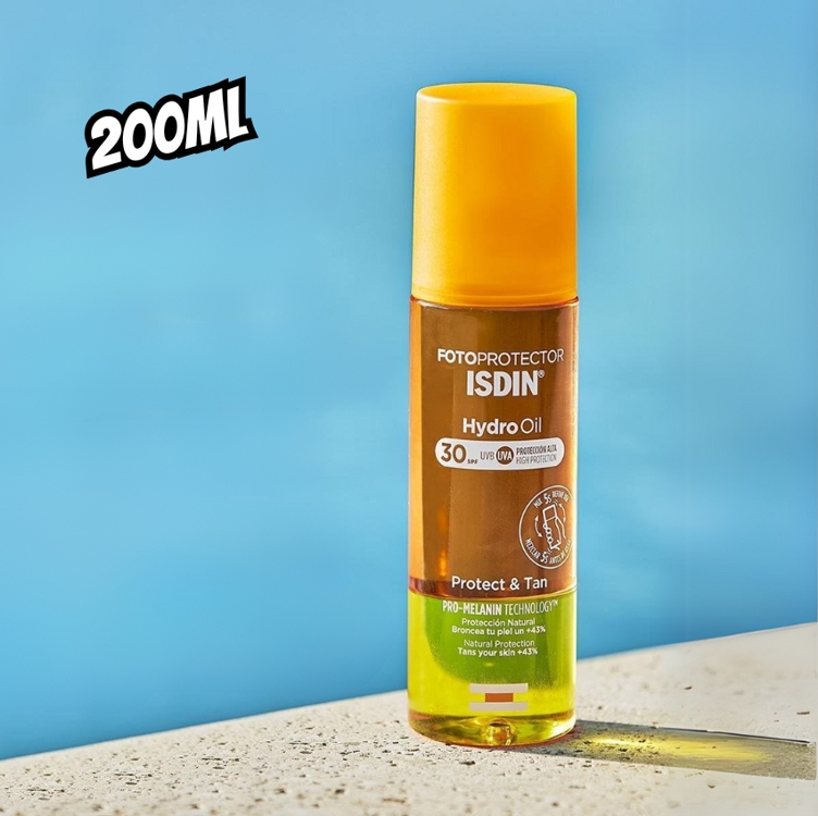 Isdin Hydrooil Fps 30 - Protetor Solar E Bronzeador Corporal Bifásico, 200ml Isdin Hydrooil Fps 30 - Protetor Solar E Bronzeador Corporal Bifásico, 200ml