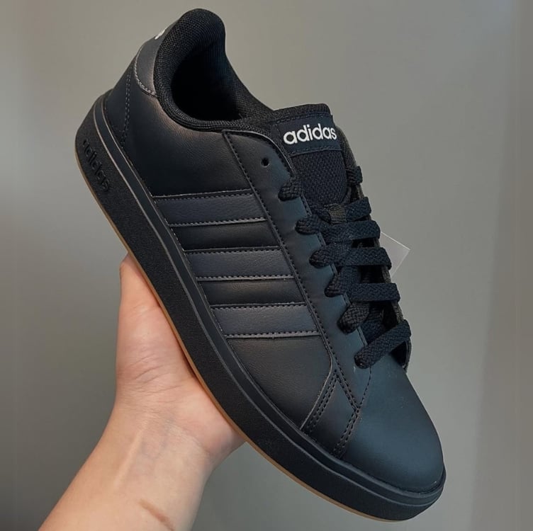 Tênis Adidas Grand Court Base All Black Tênis Adidas Grand Court Base All Black